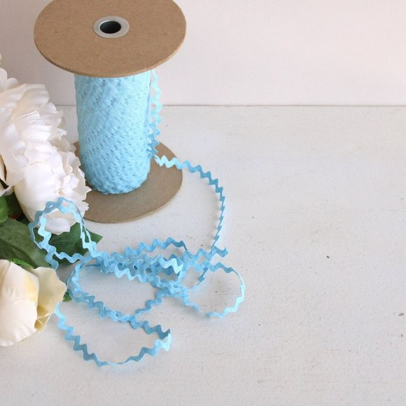 Vintage 1960s Ric Rac Trim, Blue / 5mm wide, 5 yards / Sewing  Supply - Picture 6 of 10